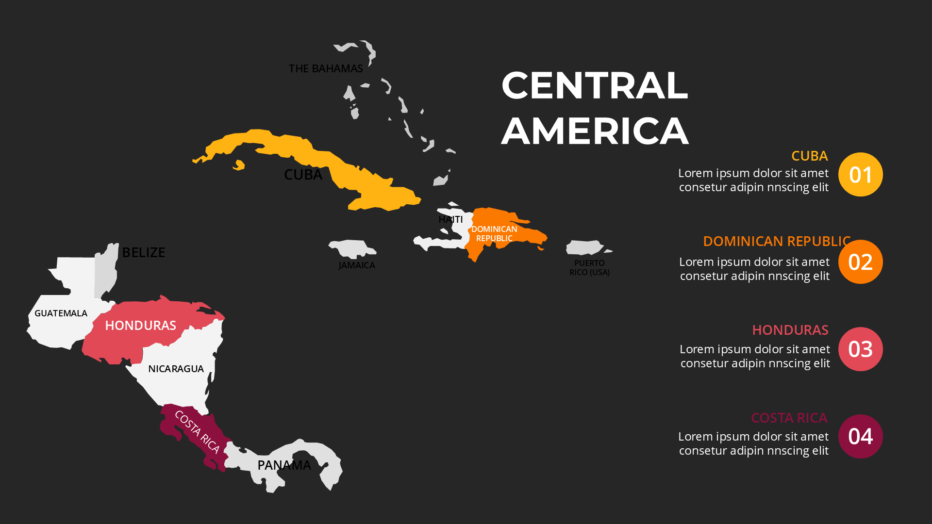 North America Dark slide 2